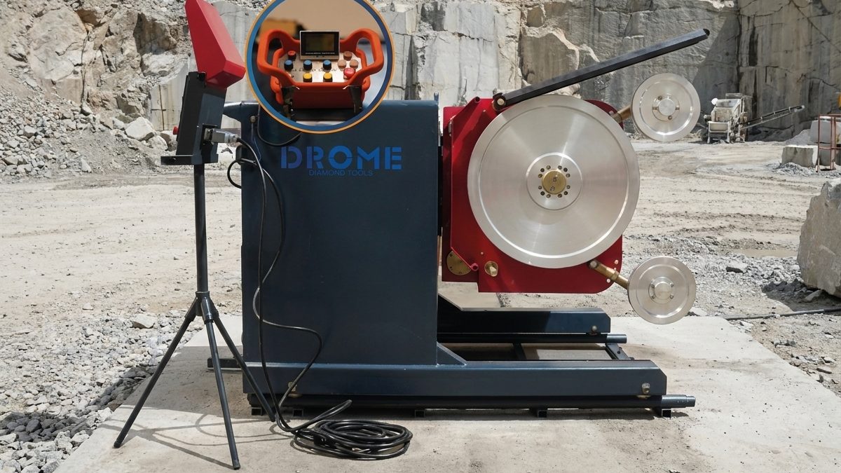 Drome quarry wire machine on site